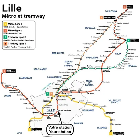 Apartamento Proche Métro&2 Balcons + Parking